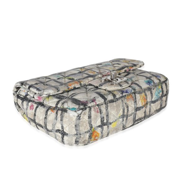 Chanel Multicolor Hand Painted Calfskin Graffiti Mini Flap Bag - Picture 6 of 7